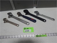 5 Adjustable end wrenches