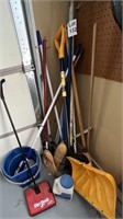 Brooms, Mops, Snow Shovel and Misc