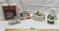 Christmas Snow Globes, Candy Dish, Ornament