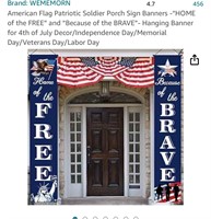 Home of the Free because of the Brave Banners #2