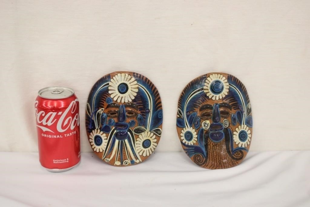 Pair of Decorative Tribal Masks