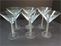 Martini Glasses, stacked stems