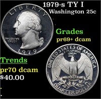 Proof 1979-s TY I Washington Quarter 25c Grades GE