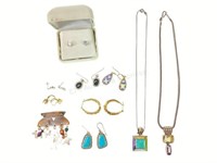 Sterling Silver Earrings, Necklaces, Pendants