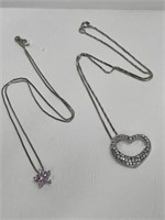 2x 925 Silver Necklaces