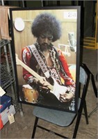 Jimi Hendrix Framed Under Glass Poster