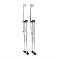 48-64 Adjustable Drywall Stilts  Silver