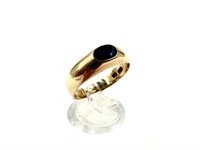 10k Yellow Gold Ring with Sapphire Gemstone