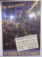 WWII Navy Dispatch Poster, “Put them across!”