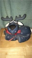 9“ x 6“ blue moose with swivel head