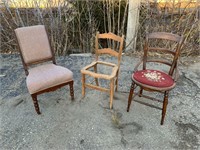Vintage Wood Project Chair Lot