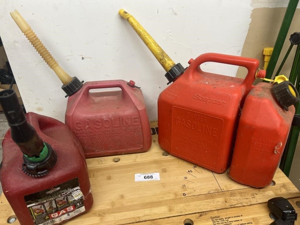 3) SMALL GAS CANS