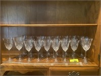 24 Crystal Wine Glasses