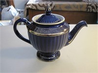 Vintage Hall Blue & Gold Teapot