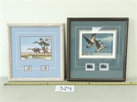 2 Framed Signed & Numbered Duck Prints (No Ship)