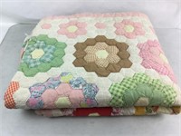 Vintage Patchwork Flowers Quilt