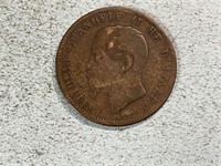 1866 ten centimes from Italy