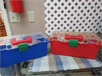 2 Craft Boxes with Craft Supplies