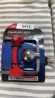Automatic chrome coupler lock