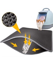 Cat Litter Mat Grey Trapping for Litter Box