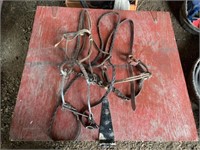 Leather Bridle c/w Metal Hackamore