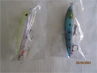 Fishing Lure New Lot Of 2 Minnow Bionic Wobbler