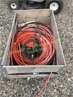 SHIPPING CRATE WITH/ MISC HYDRAULIC HOSES