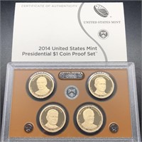 2014 PROOF PRESIDENT DOLLAR SET