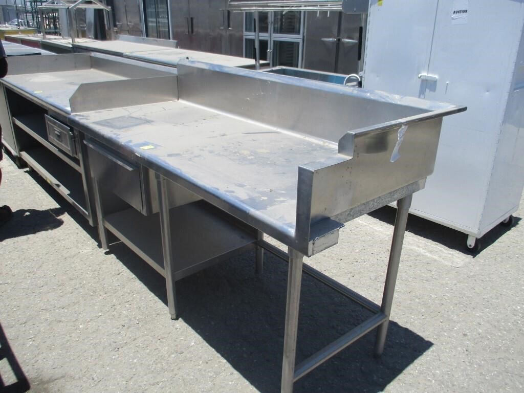 stainless steel counter