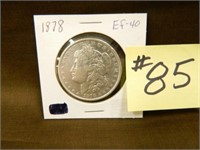 1878 Morgan Silver Dollar EF-40