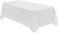 10 Pack 90*132inch Rectangle Tablecloth White