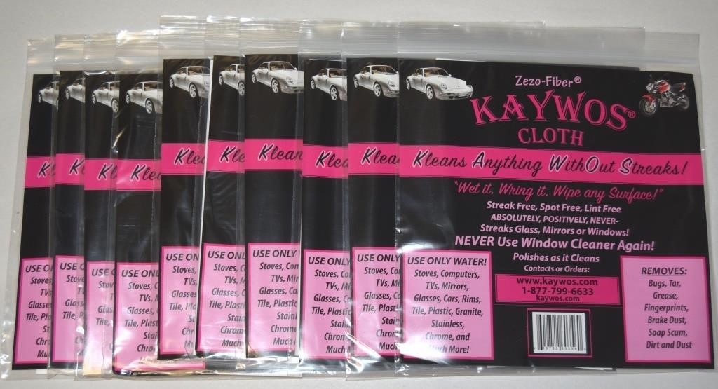 (10) NEW Zezo Fiber Kaywos Cleaning Polish Cloths