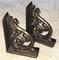 Solid Bronze Corbel Bookends