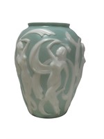 Phoenix Glass Art Deco "Dancing Nudes" Vase