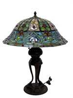 Tiffany Style Stained Glass Floral Table Lamp