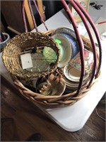 Large Wicker Basket & Contents