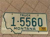 1968 Montana License Plate