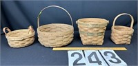 4 Longaberger baskets