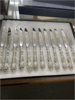 12 Sterling Handle Knifes