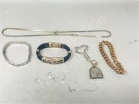 misc bracelets & chains - some silver