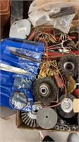 Watch repair kit, wire wheels, soldering irons,