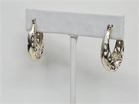 .925 Sterling Silver Hoop Earrings