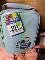 Blue sticker lunch box