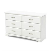 SOUTH SHORE 6 DRAWER DOUBLE DRESSER