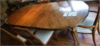 Pecan Wood Stanley Dining Room Table & 6 Chairs