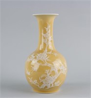 Chinese Light Brown Porcelain Vase Jing De Zhen MK
