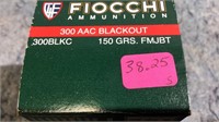 (2) Boxes 300 AAC Blackout  Ammo (100) Rds