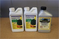3 Bottles of Fungicide, Liqui-Cop, Ferti-Lome