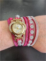 Bracelet wrap style watch
