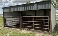 calf shed on skids - 2 stall